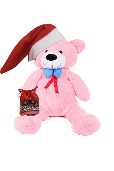 Sole دب قطيفة 80 سم - مفهوم خاص للعام الجديد، ربطة عنق "عيد ميلاد سعيد"