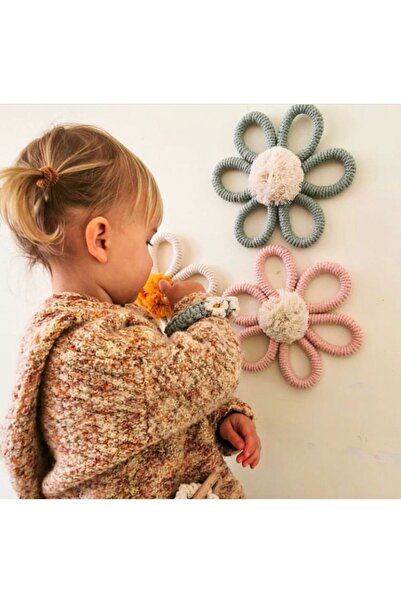 afralya home Bebek Odası-çocuk Odası Renkli 2'li Papatya Ve Kelebek Duvar Dek...