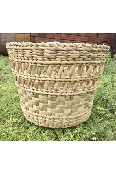 afralya home Ev Dekorasyon Hasır Büyük Saksı-Özel Üretim Bahçe Teras Ofis Bal...