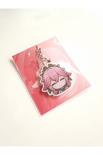 Yenaplanner Genshin Impact Yae Miko Bag Ornament/Keychain (1 Pc)
