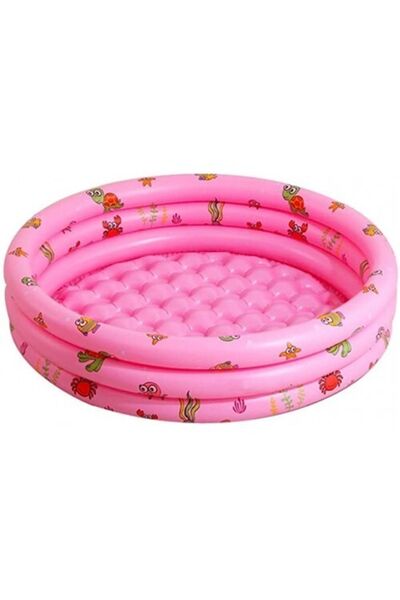 RICHIE Oval Şişme Çocuk Havuzu Pembe 100cm Top Havuzu