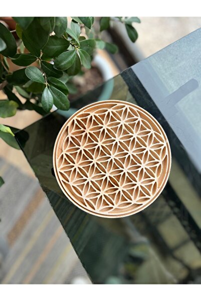 Hayat Ağacı Atölyesi Yaşam Çiçeği Ihlamur Tahta Baskı Kalıbı