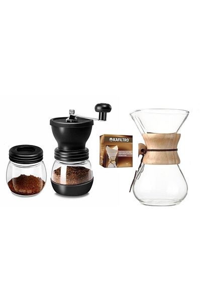 Grossberg Coffee Glass Coffee Brewing Set Glass Brewing Set