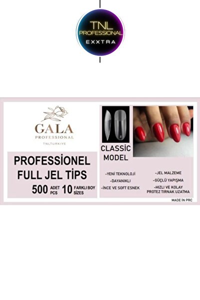 tnl professional Full Jel Tips Klasik Model Yeni Nesil Jel Tipsi Tırnak Tipsi...