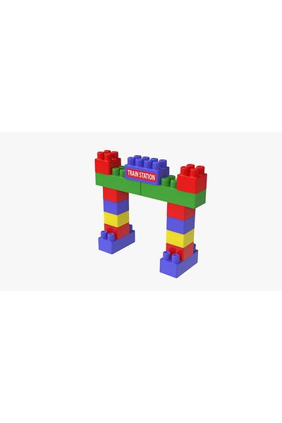 Sole Fun Teaching Alphabet Train Blocks Set - 52 Pieces