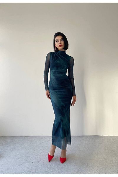 La Querta Rochie din tul bleumarin TM LA QUERTA