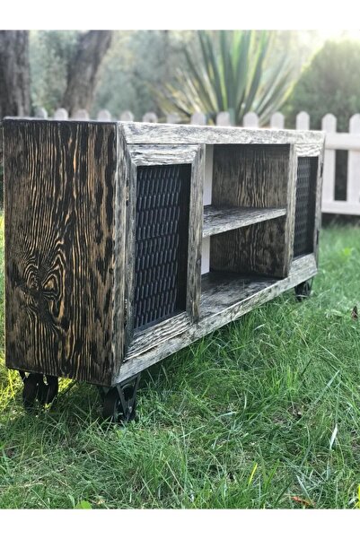 woodywood Ahşap Rustik Tv Ünite