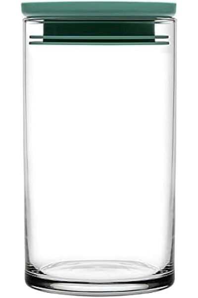 Paşabahçe 750 Cc 2-piece Storage Jar with Green Lid - Breakfast