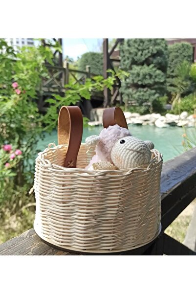 Genel Markalar Hasır Bambu Rattan Scooter Sepeti Bisiklet Sepeti - Kitaplık S...