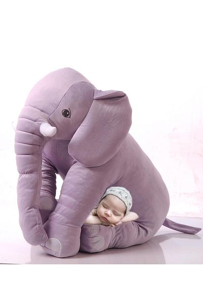 Sole Large Soft Plush Elephant Pillow - Gift for Lover (85 CM)