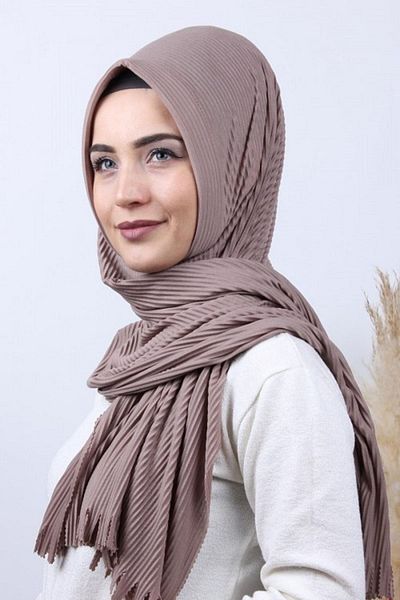 MODA Χειμερινό προστατευτικό πλισέ Hijab Πρακτικό έτοιμο σάλι