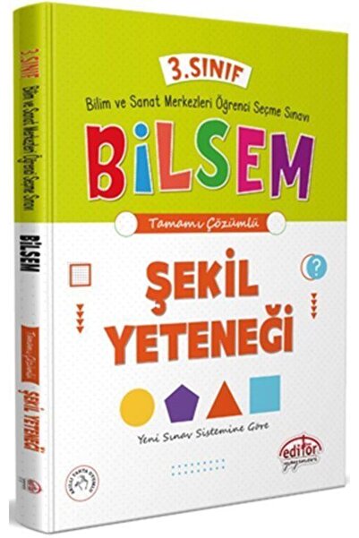 İndeks Akademi Yayıncılık 3. Sınıf Bilsem Hazırlık Şekil Yeteneği Editör Yayı...