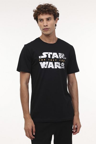 lumberjack ML STARWARS 11LSN1011 4FX Μαύρο ανδρικό κοντομάνικο μπλουζάκι