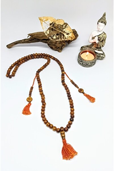 mama india alaçatı 108lik Kemik Mala Kolye