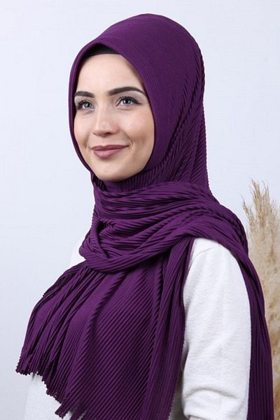 MODA Χειμερινό προστατευτικό πλισέ Hijab Πρακτικό έτοιμο σάλι