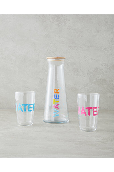 English Home Ophelia Cam 3 Parça Su Takımı Renkli