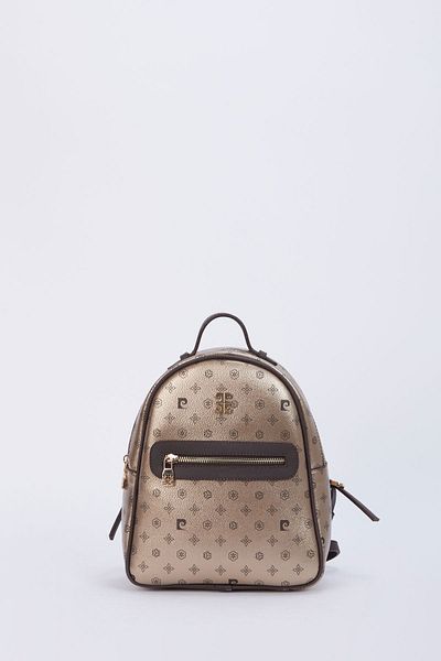 Pierre Cardin Χρυσό Monogram Γυναικείο Σακίδιο Πλάτης 05PO22Y1541