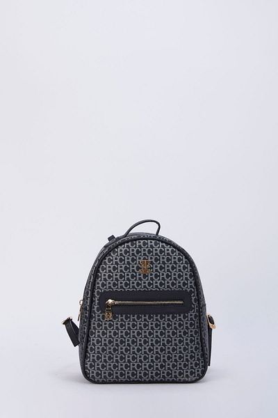 Pierre Cardin Schwarzer kleiner Alphabet-Damenrucksack 05PO22Y1541