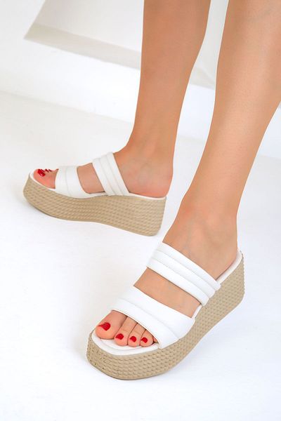 SOHO 19328 Model White Women's Slippers