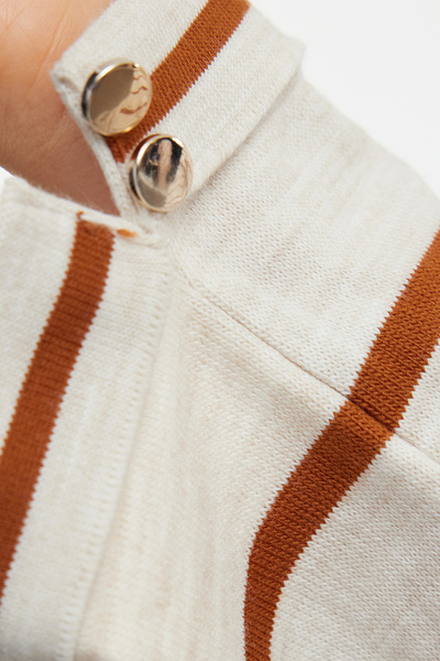 Trendyol Modest Φόρεμα Λεπτό Πλεκτό Πλακάκι Ριγέ - TCTAW25EB00014