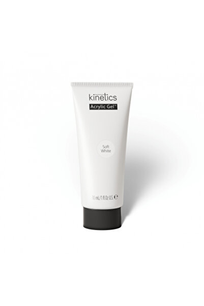 kinetics Acrylic Gel Soft White 30ml Protez Tırnak Akrilik Jel