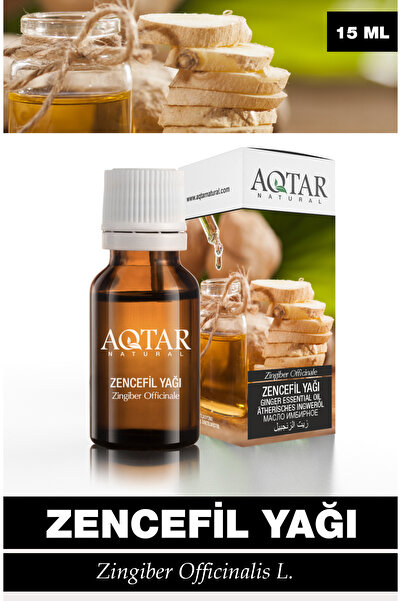 Aqtar % 100 Saf Zencefil Uçucu Yağı 15 ml - Zingiber Officinale Oil