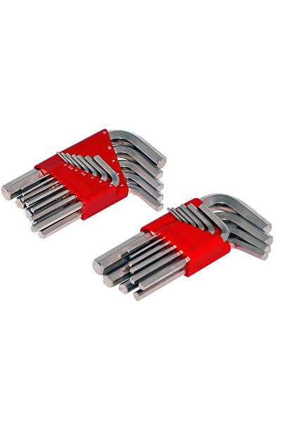 İzeltaş طقم مفاتيح ألين مكون من 10 قطع مقاس قصير