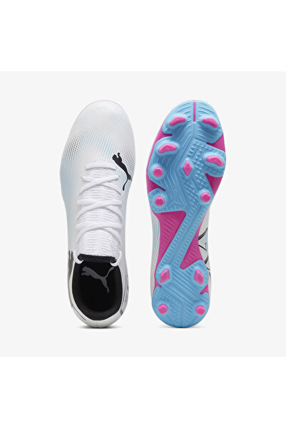 Puma Men's White Turf Football Shoes - Future 7 Play Fg/Ag