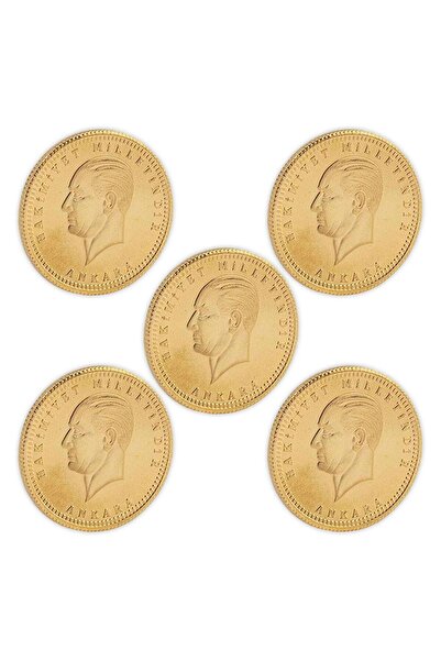 RimaGold 5 Adet Ata Çeyrek Altın Yeni Tarihli Set