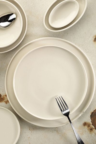 Kütahya Porselen Chef Taste Of 25 cm Flat Plate Cream