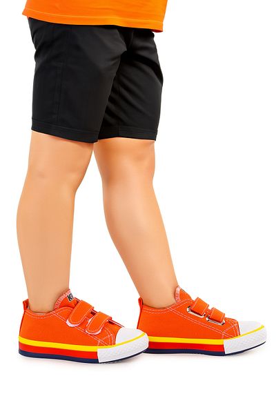 KARAMAZI حذاء رياضي كتان للأولاد - Karamazı Kids Linen Velcro