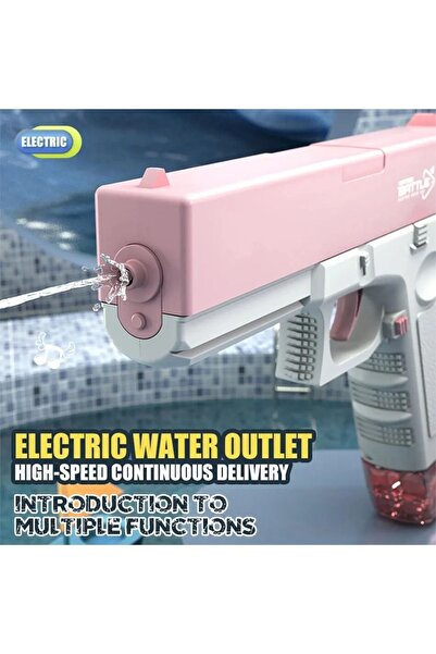 TRUST STORE Elektrikli Otomatik Atış Yapan Su Tabancası Mavi 10 Metre Menzill...