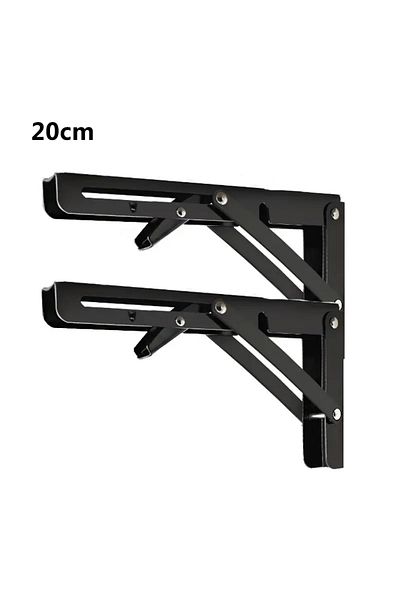 Choice 2Pcs Triangle Folding Angle Bracket Heavy Support Adjustable Wall Shelves Mounted Bench Table She...