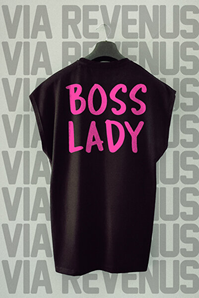 Vordevia Boss Lady Back Printed - Αθλητικό T-Shirt με μηδενικό μανίκι