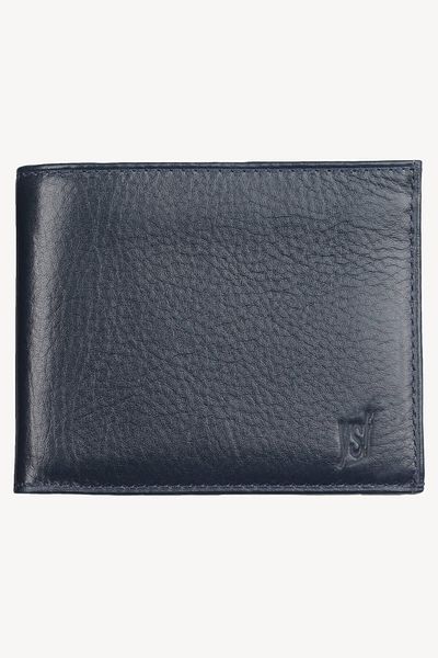 Ysf Men's Navy Blue Leather Wallet