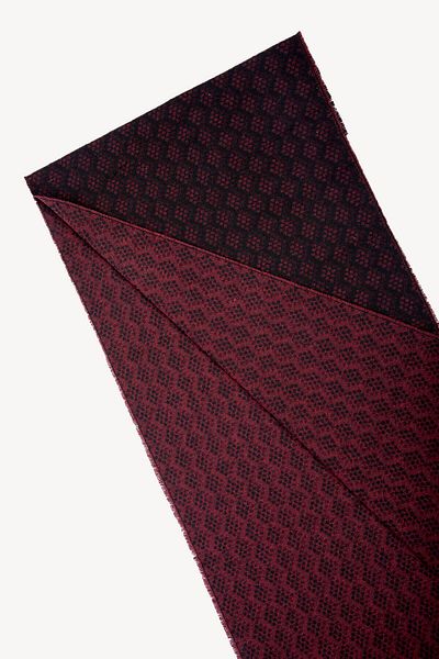 Ysf Men's Red Black Wool Patterned Camisole