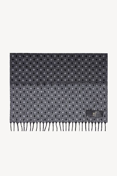 Ysf Men's Black Gray Wool Patterned Camisole