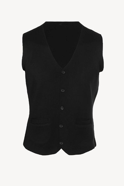 Ysf Black Men's Classic Knitwear Vest