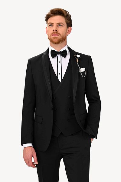 Ysf Men's Black Groom's Discharge Chalet
