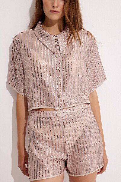 LUNA CAPSULA OYSTER PAYETLİ ŞORT