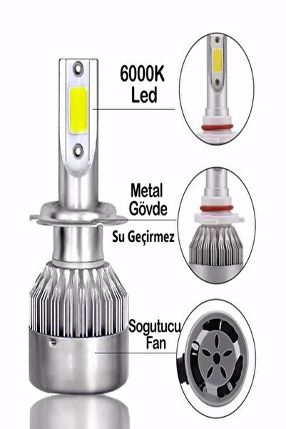 APEXİ Xenon Led H11 Beyaz Güçlü Işık Gücü Şimşek Etkili