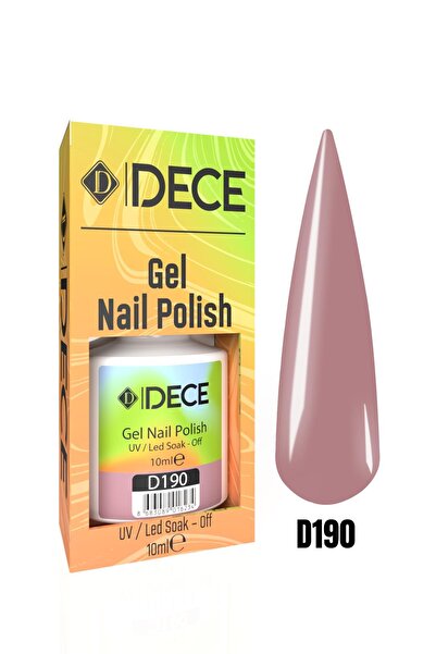 d dece Kalıcı Oje Uv Led D190 (GÜL KURUSU) 10ml
