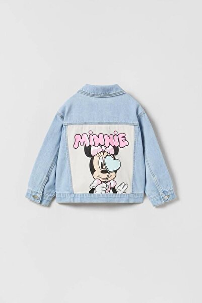 Generic Brand Baby Blue Denim Minnie Mousse Girl's Jeans Jacket