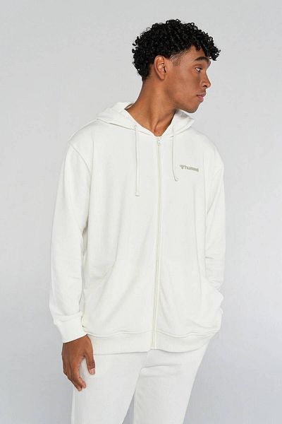hummel 921650-9003 Hmlyasuo Oversize Zip Hoodie Men's Jacket Off White