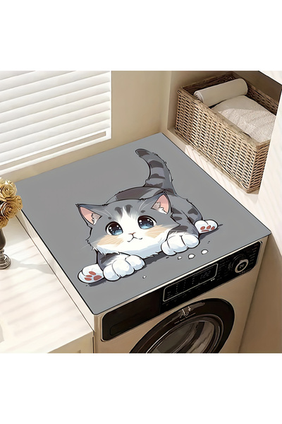 Else Halı Çamaşır Makinesi Örtüsü Kurutmaşık Koruma Matı Sıvı Geçirmez Kaymaz Yıkanabilir Dsn-06
