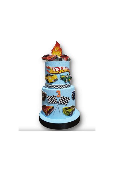 bizdenpastacılık Hot Wheels Birthday Model Cake