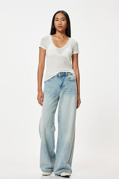 Koton Damen T-Shirt 4Sak50050Ek000