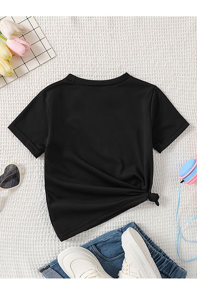 Let's Wear Момиче - Тениска с щампа на голямо сърце