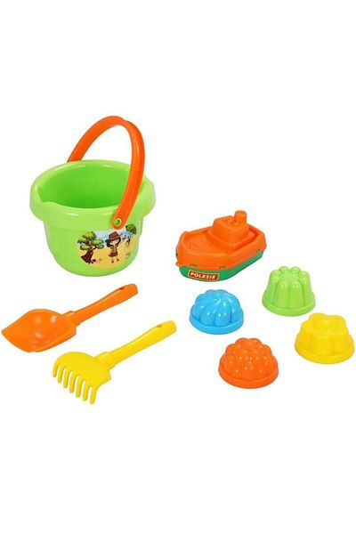 Polesie 89861 Green Ship Sand Bucket Set