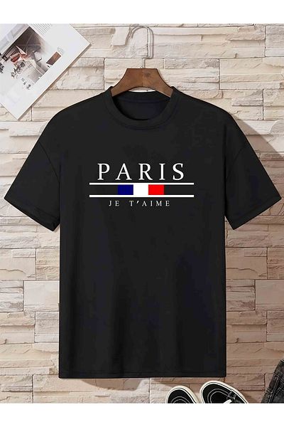 Let's Wear Тениска за момче с щампа Paris